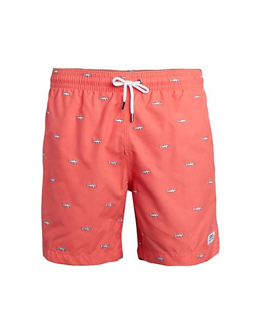 Trunks Shark Embroidered Swim Shorts