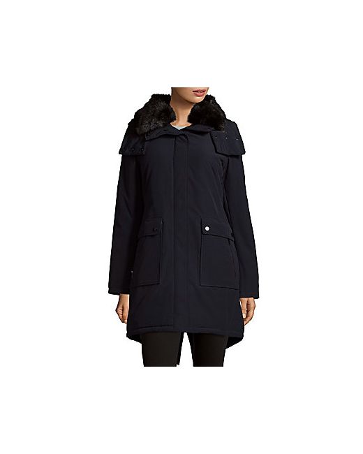 French Connection Faux Fur-Accented Hooded Parka
