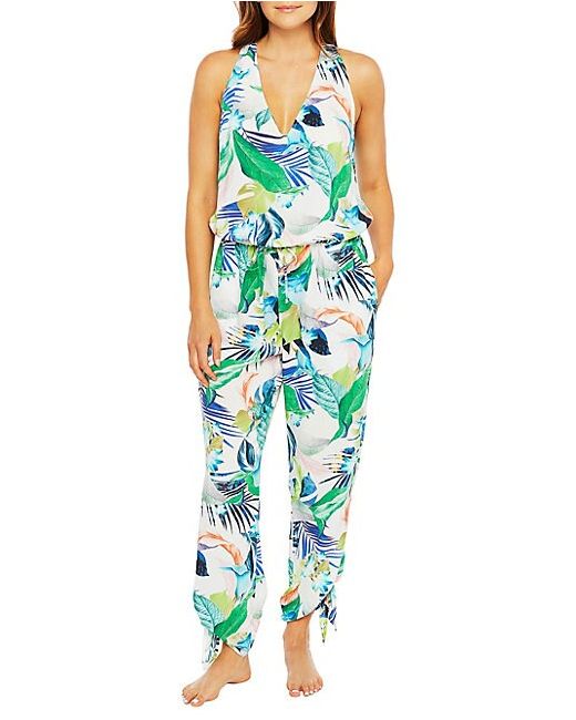 La Blanca In The Moment Tropical-Print Jumpsuit