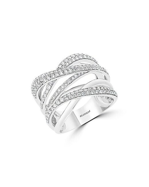 Effy 14K White Gold Diamond Multi-Strand Ring