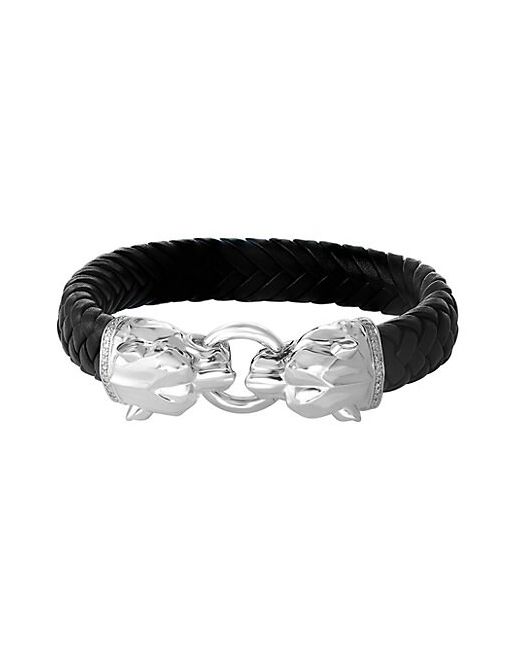 Effy Sterling Diamond and Black Spinel Bracelet