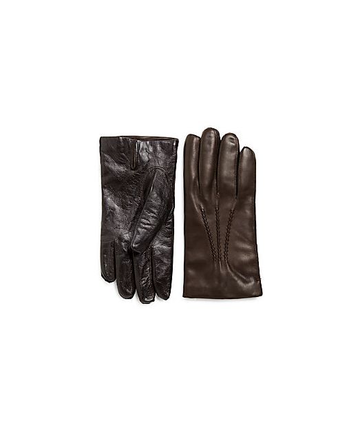 Saks Fifth Avenue Cashmere-Lined Tech-Touch Leather Gloves