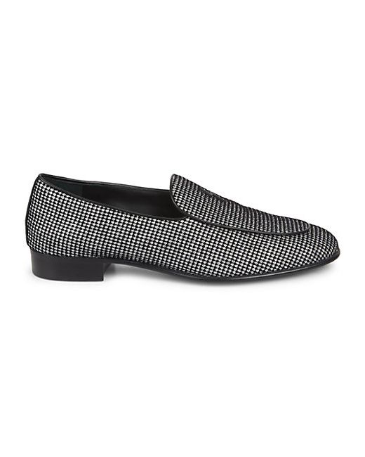 Giuseppe Zanotti Design Glitter Leather Loafers