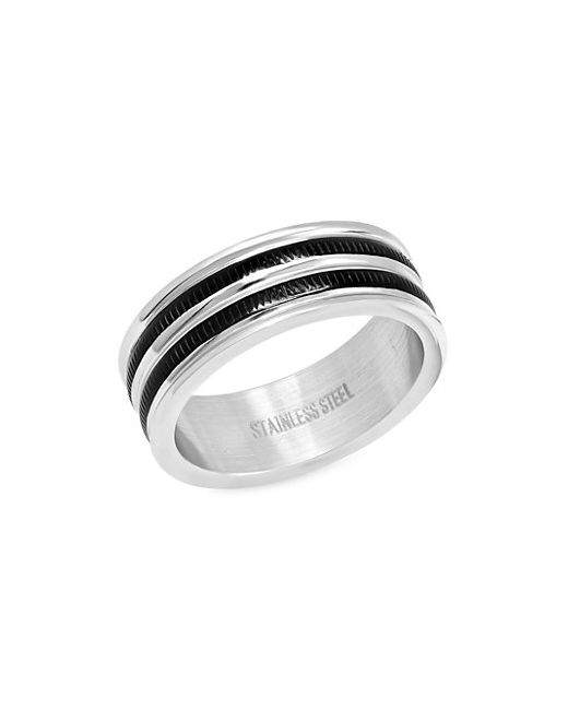 Anthony Jacobs Two-Tone Stainless Steel Ring