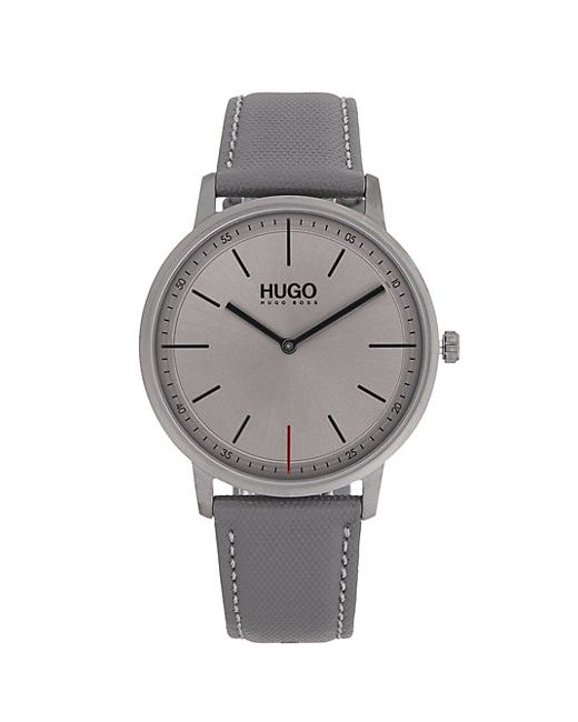 Hugo Hugo Boss Stainless Steel Leather-Strap Watch