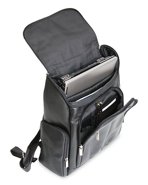 ROYCE New York Leather Laptop Backpack