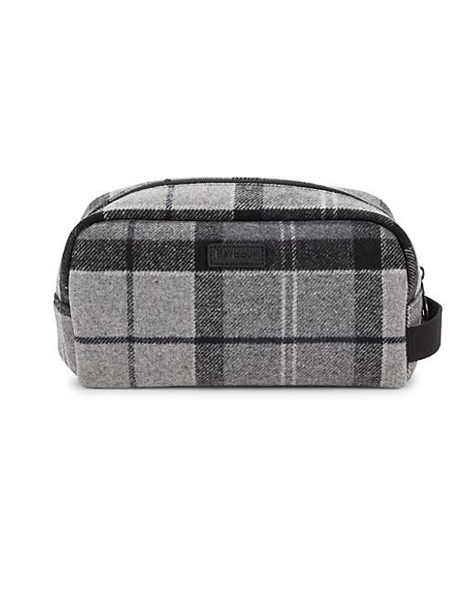 Barbour Plaid Wool-Blend Pouch