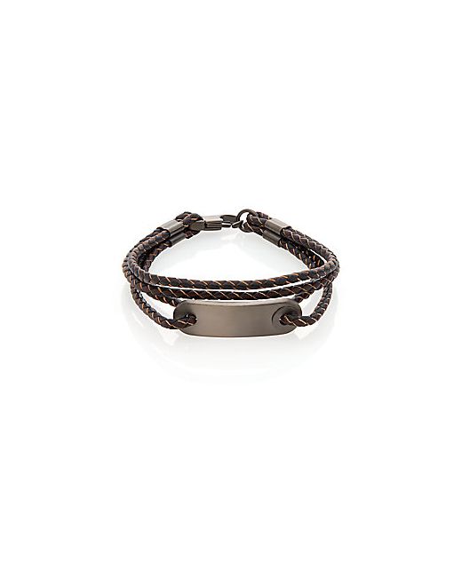 Lotus Leather Multi-Braided Bracelet