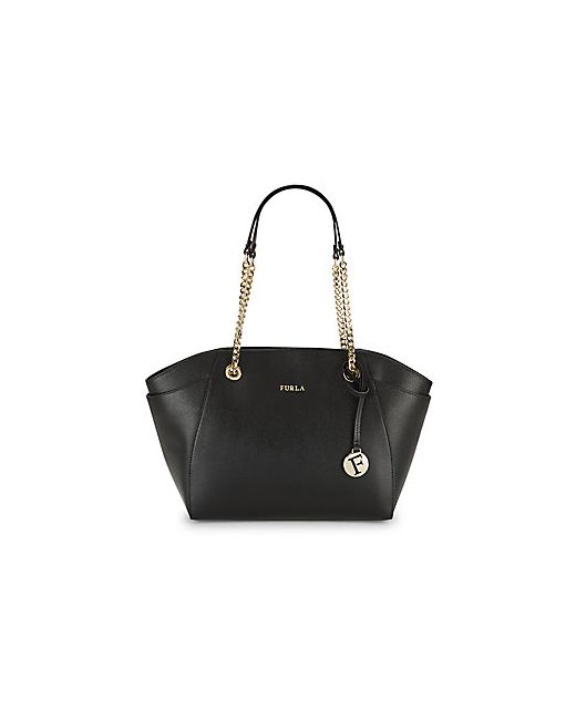 Furla Julia Logo Accented Leather Handbag