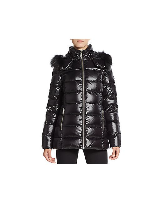 MARC NEW YORK by ANDREW MARC Fox Fur-Trimmed Puffer Coat
