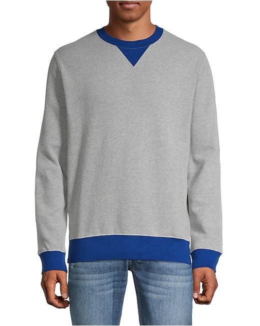 French Connection V-Inset Cotton-Blend Sweatshirt