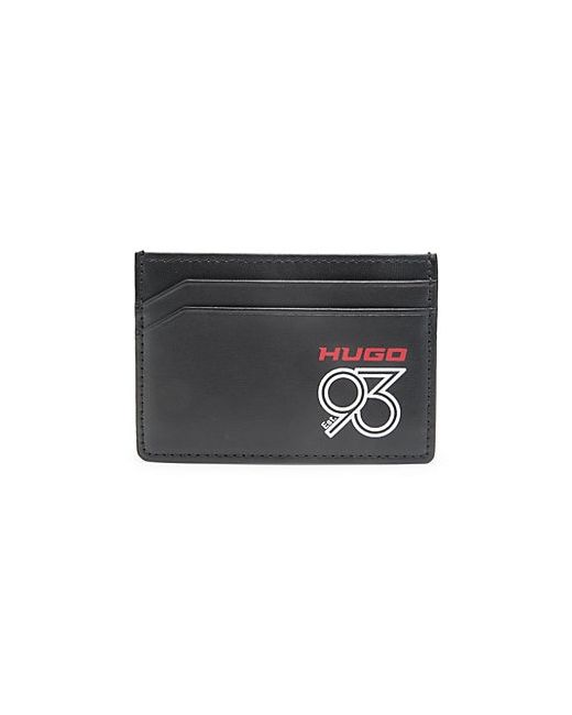 Hugo Hugo Boss Logo Graphic Leather Card Case