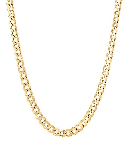 Saks Fifth Avenue Made in Italy Basic Gold-Plated Sterling Silver Curb Chain Necklace/22