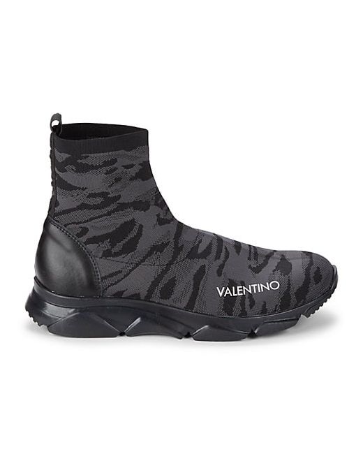 Valentino Bags by Mario Valentino Tom Revolver Camo Sock Sneakers