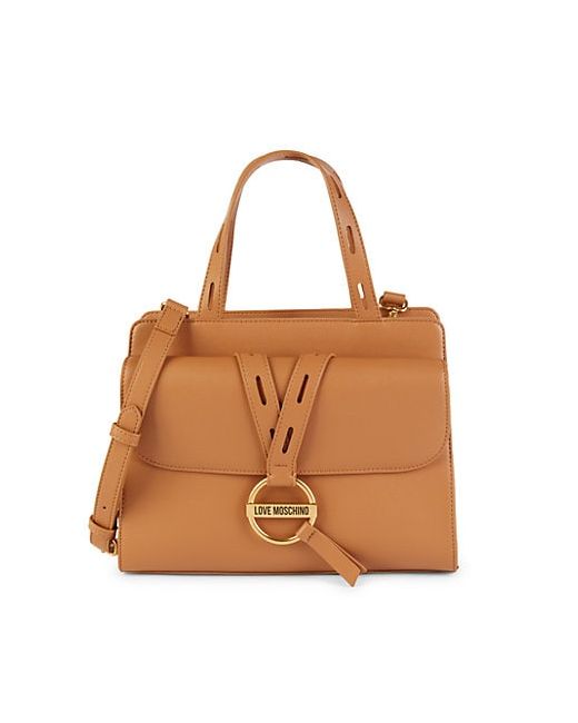 Love Moschino Faux Leather Top Handle Bag
