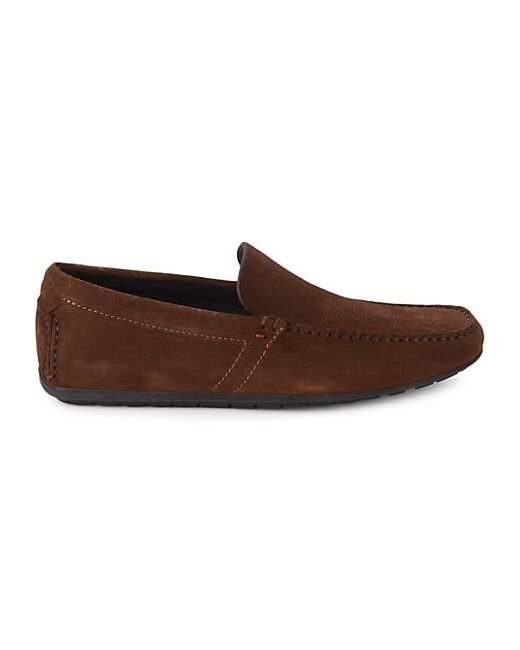 Hugo Hugo Boss Perforated Suede Loafers