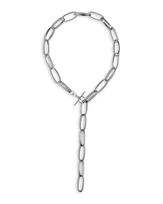 Gabi Rielle Renew Silvertone Chain Link Necklace/16