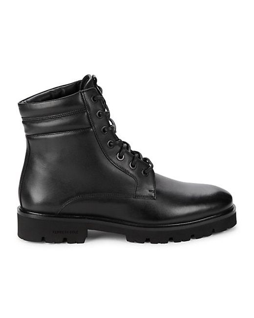 Kenneth Cole New York Rhode Leather Lug Boots