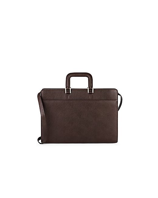 Saks Fifth Avenue Leather Portfolio Briefcase