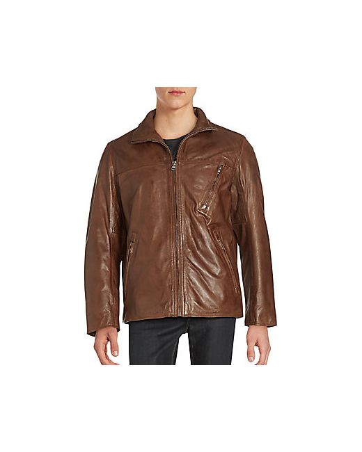 MARC NEW YORK by ANDREW MARC Leather Moto Jacket
