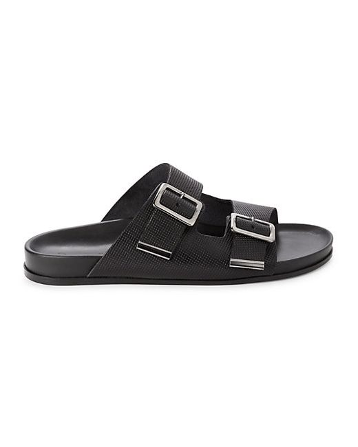 Massimo Matteo Buckled Leather Sandals