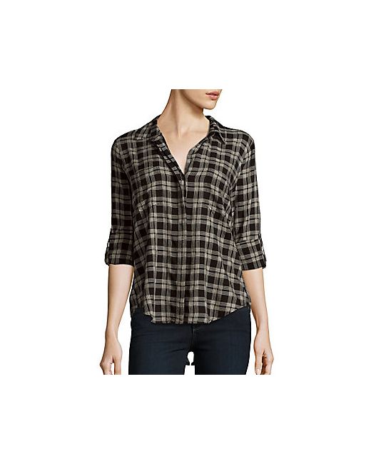 Saks Fifth Avenue Printed Long Sleeve Button-Down Shirt