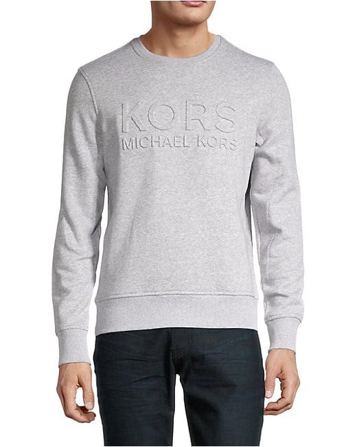 Michael Kors Embossed Logo Fleece Sweatshirt
