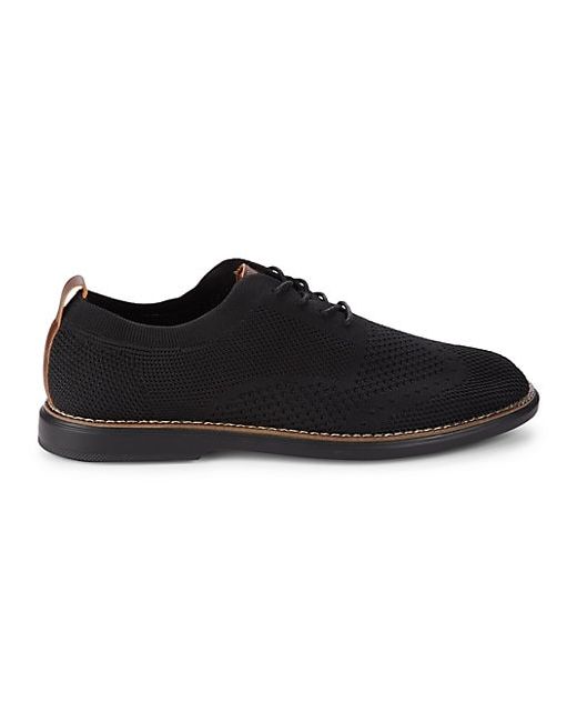 B Blass Perforated Lace-Up Oxfords