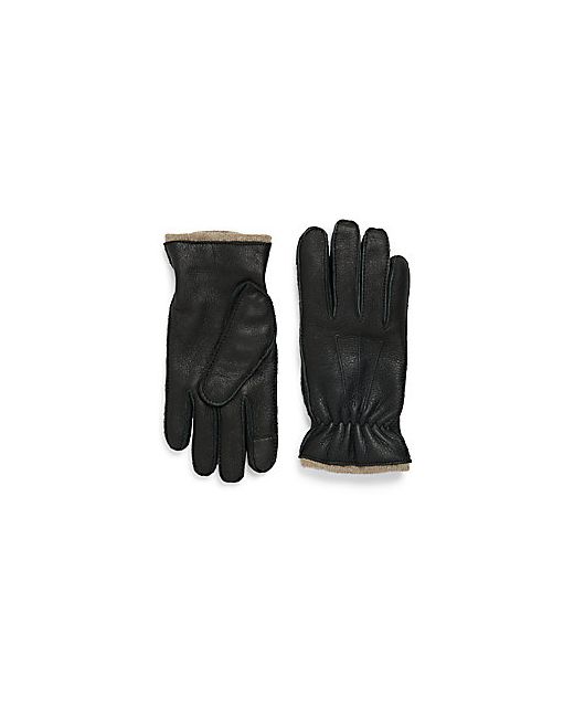 Saks Fifth Avenue Cashmere Leather Gloves