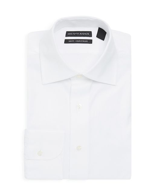 Saks Fifth Avenue Slim-Fit Royal Oxford Woven Cotton Dress Shirt