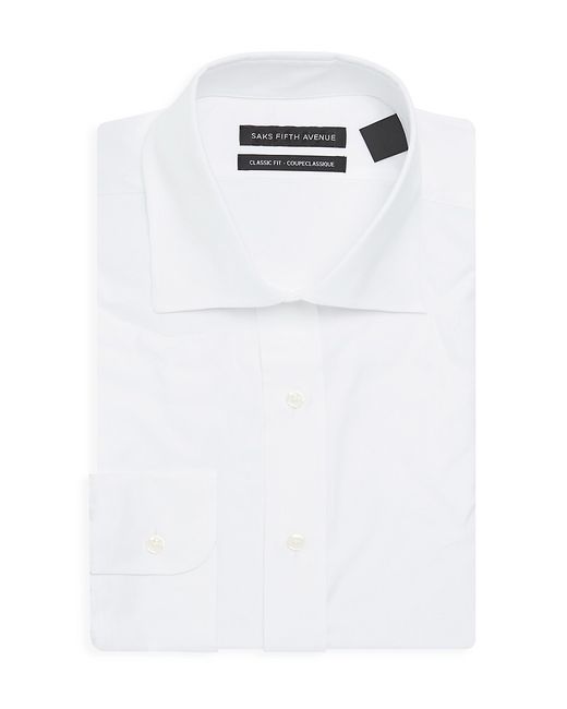 Saks Fifth Avenue Classic-Fit Cotton Dress Shirt