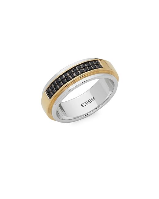 Effy Sterling Silver Sapphire Pavé Ring