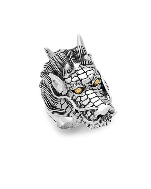 Effy 18K Yellow Gold and Sterling Dragon Ring