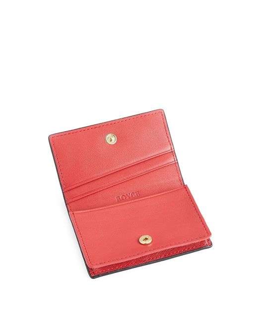 ROYCE New York Pebbled Leather Credit Card Case