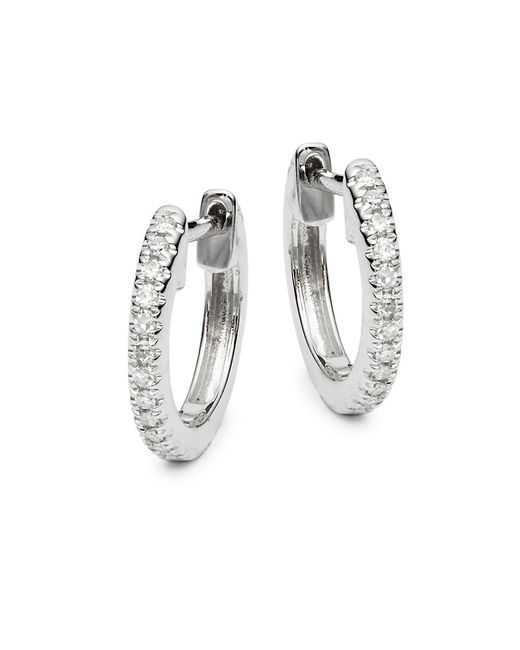 Saks Fifth Avenue 14K Diamond Huggie Earrings