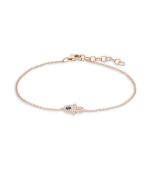 Saks Fifth Avenue Hamsa 14K Rose Gold Diamond Bracelet