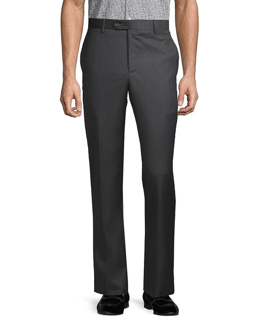 Saks Fifth Avenue Made in Italy Buttoned Wool Pants