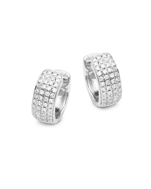 Saks Fifth Avenue 14K Diamond Huggie Earrings