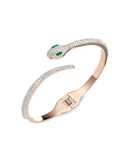 Eye Candy LA Luxe Titanium Crystal Snake Cuff Bracelet