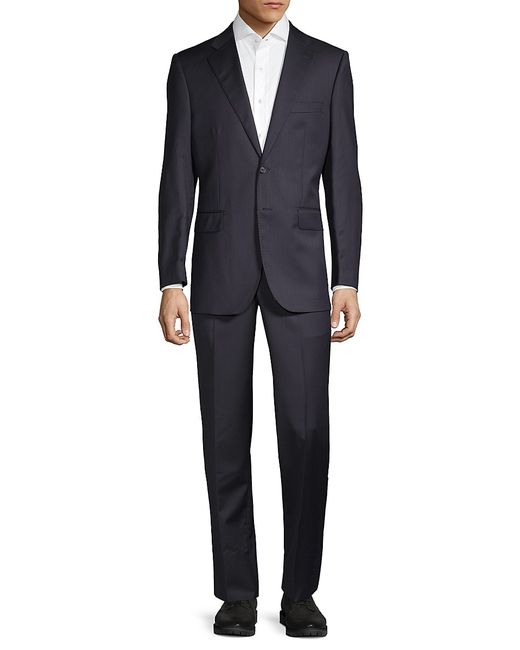 Saks Fifth Avenue Made in Italy Tailored-Fit Wool Silk-Blend Suit