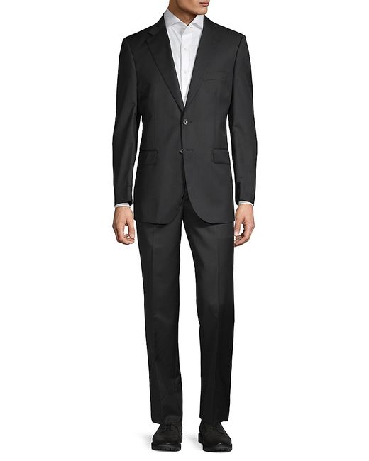 Saks Fifth Avenue Made in Italy Tailored-Fit Wool-Blend Suit