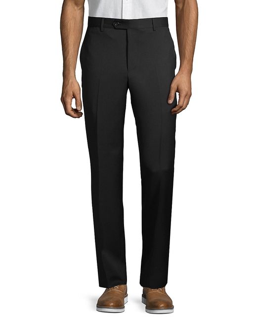 Saks Fifth Avenue Made in Italy Standard-Fit Wool Trousers