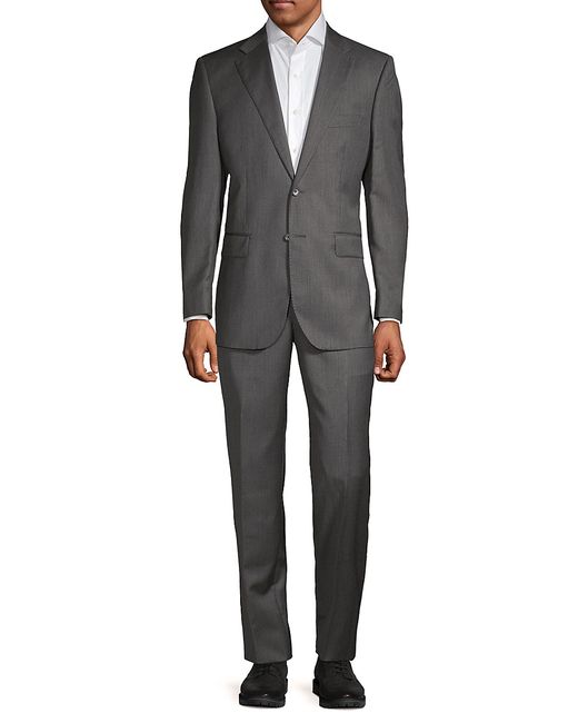 Saks Fifth Avenue Made in Italy Tailored-Fit Wool Silk-Blend Suit