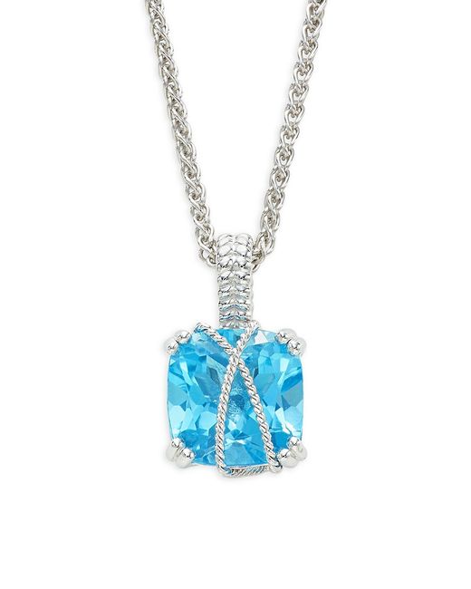 Effy Sterling Blue Topaz Pendant Necklace