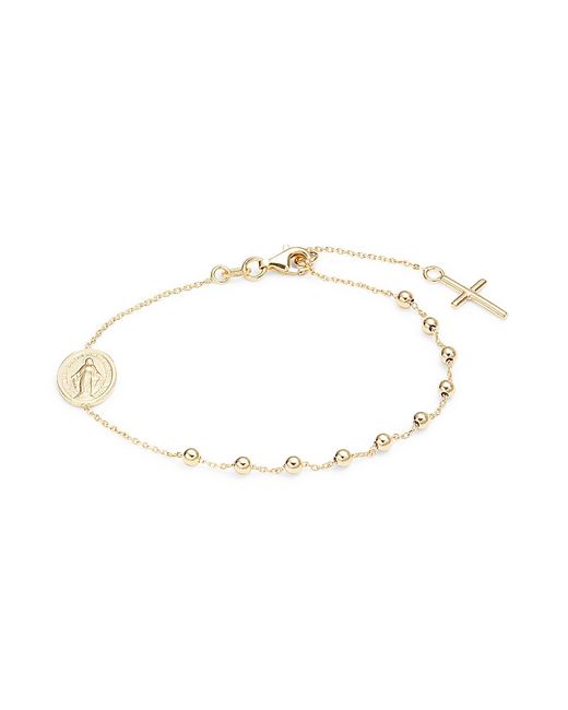 Saks Fifth Avenue Made in Italy 14K Yellow Rosary Chain Bracelet