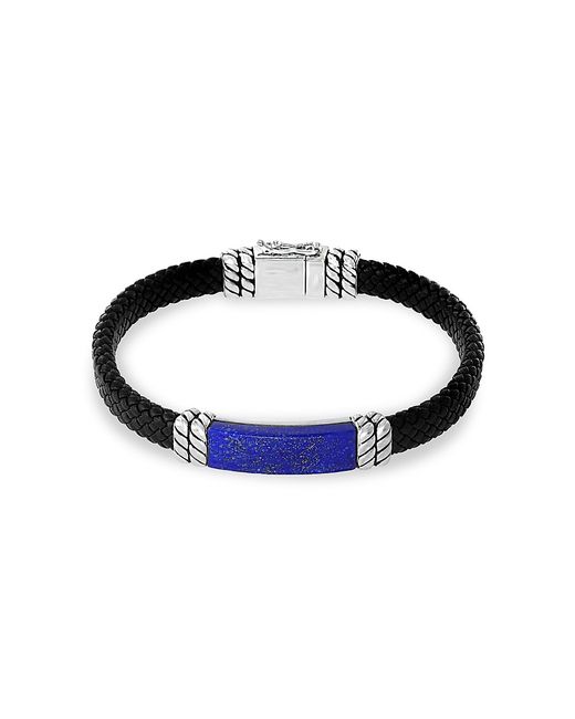 Effy Leather Lapis Lazuli Sterling Bracelet
