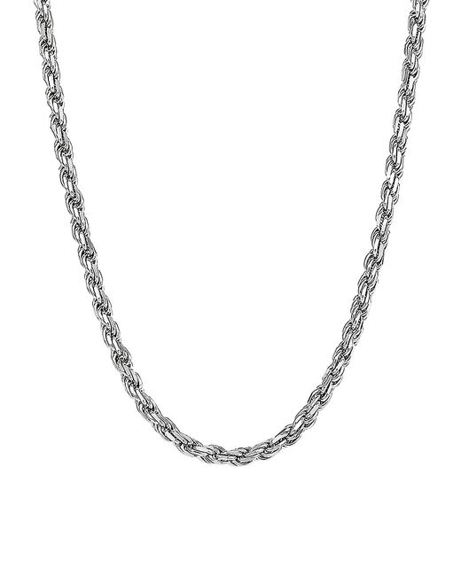 Saks Fifth Avenue Made in Italy Basic Sterling Rope Chain Necklace/24