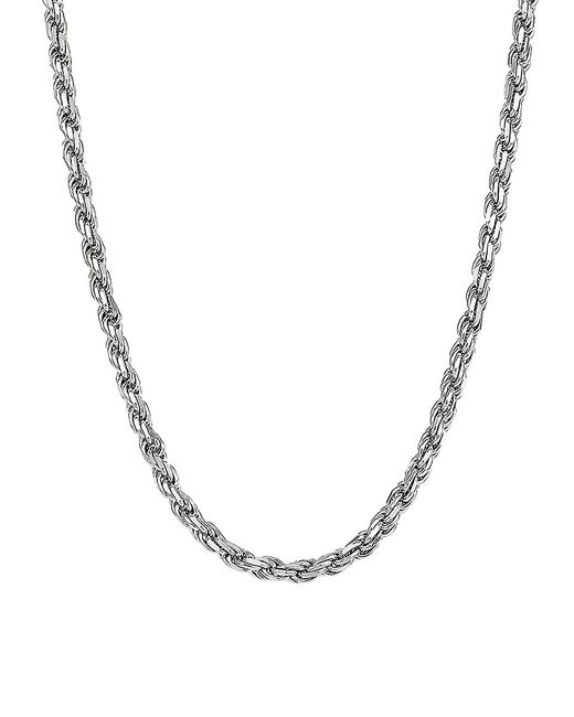 Saks Fifth Avenue Made in Italy Basic Sterling Curb Chain Necklace/26