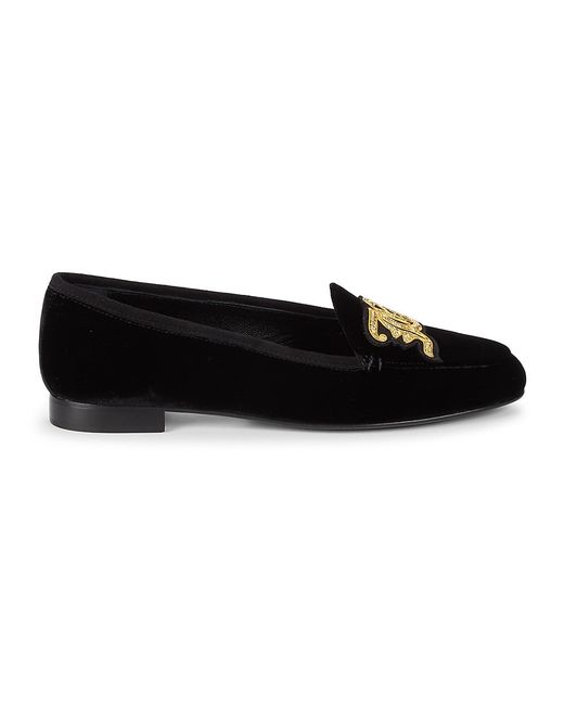 John Galliano Logo Embroidered Loafers