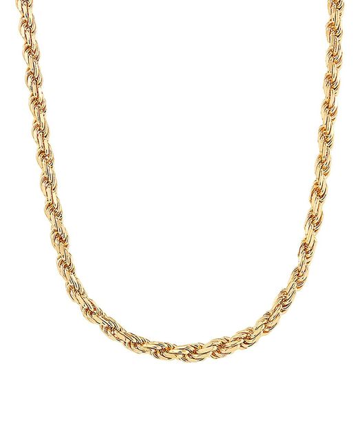 Saks Fifth Avenue Made in Italy Basic 18K Goldplated Sterling Rope Chain Necklace/26